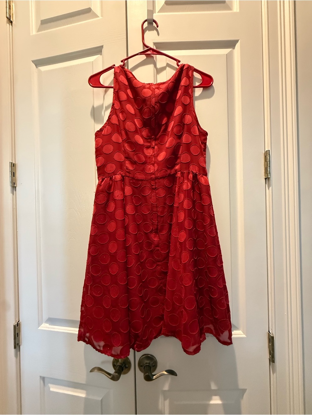 Womens Red Polka Dot Sleeveless Dress collab with Lauren Conrad and Disney - Picture 5 of 5